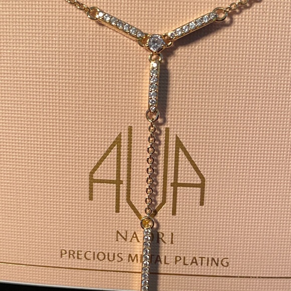 AVA NADRI Cubic Zirconia Pavé Lariat Necklace - Picture 2 of 7
